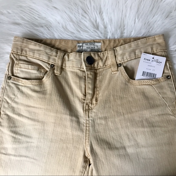 Free People High Rise Cropped Pants - Picture 2 of 4